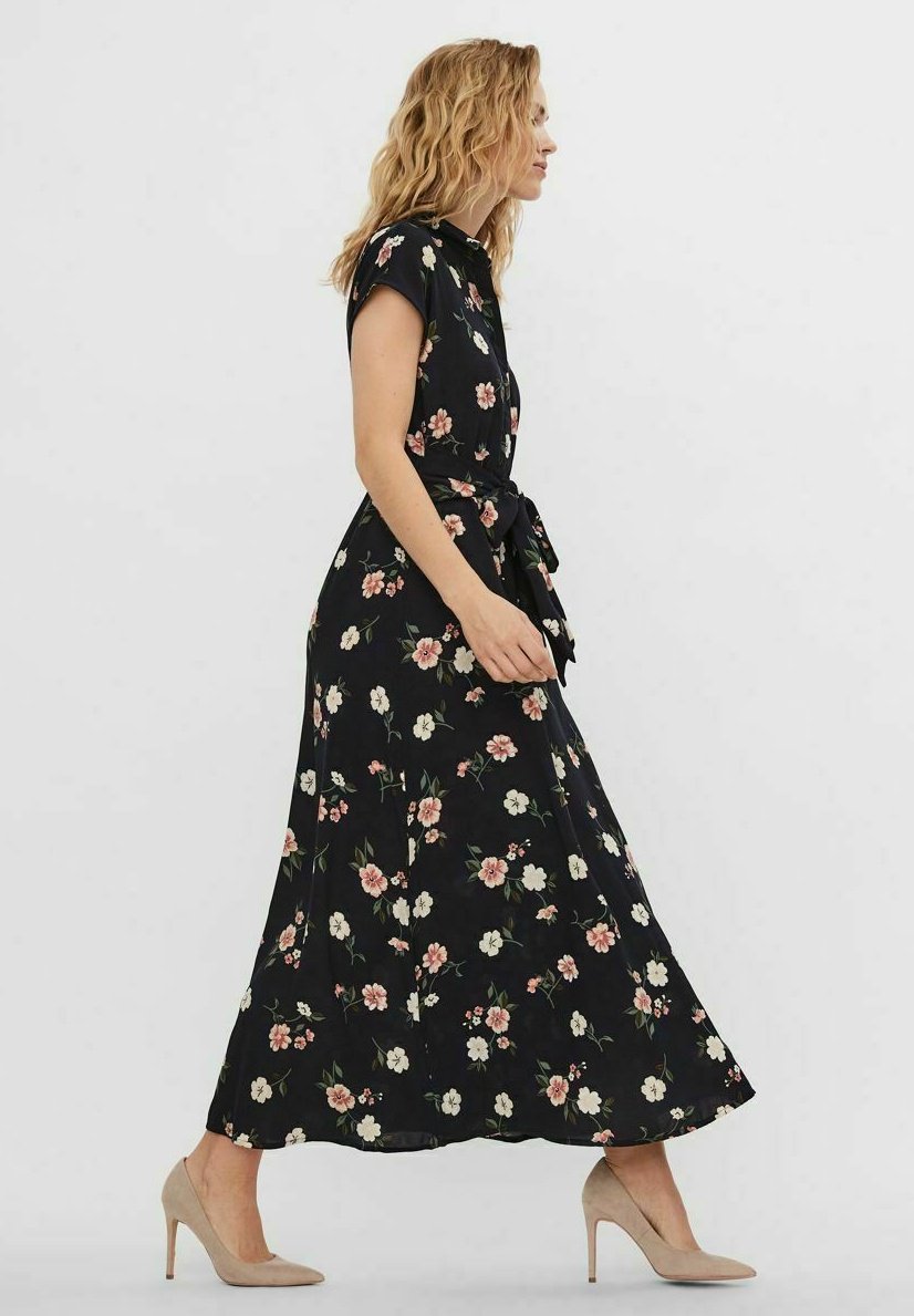 robe longue et blazer