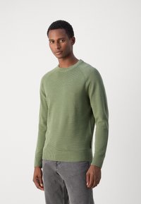 Marc O'Polo CREWNECK WITH RAGLAN WAVE STRUCTURE - Džemper - victorian mist