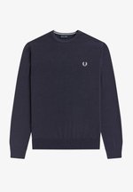 Fred Perry - Maglione In Maglia Bianco Sporco A Nido D'ape