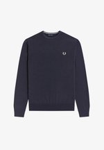 Fred Perry - Maglione In Maglia Bianco Sporco A Nido D'ape - Foto 1