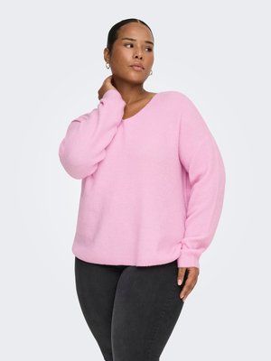 CARCAMILLA V-NECK PULLOVER NOOS - Strikkegenser - pink lady