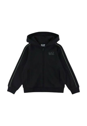 Felpa con zip - black