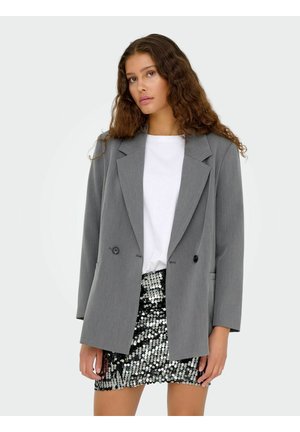 Halflange jas - light grey melange