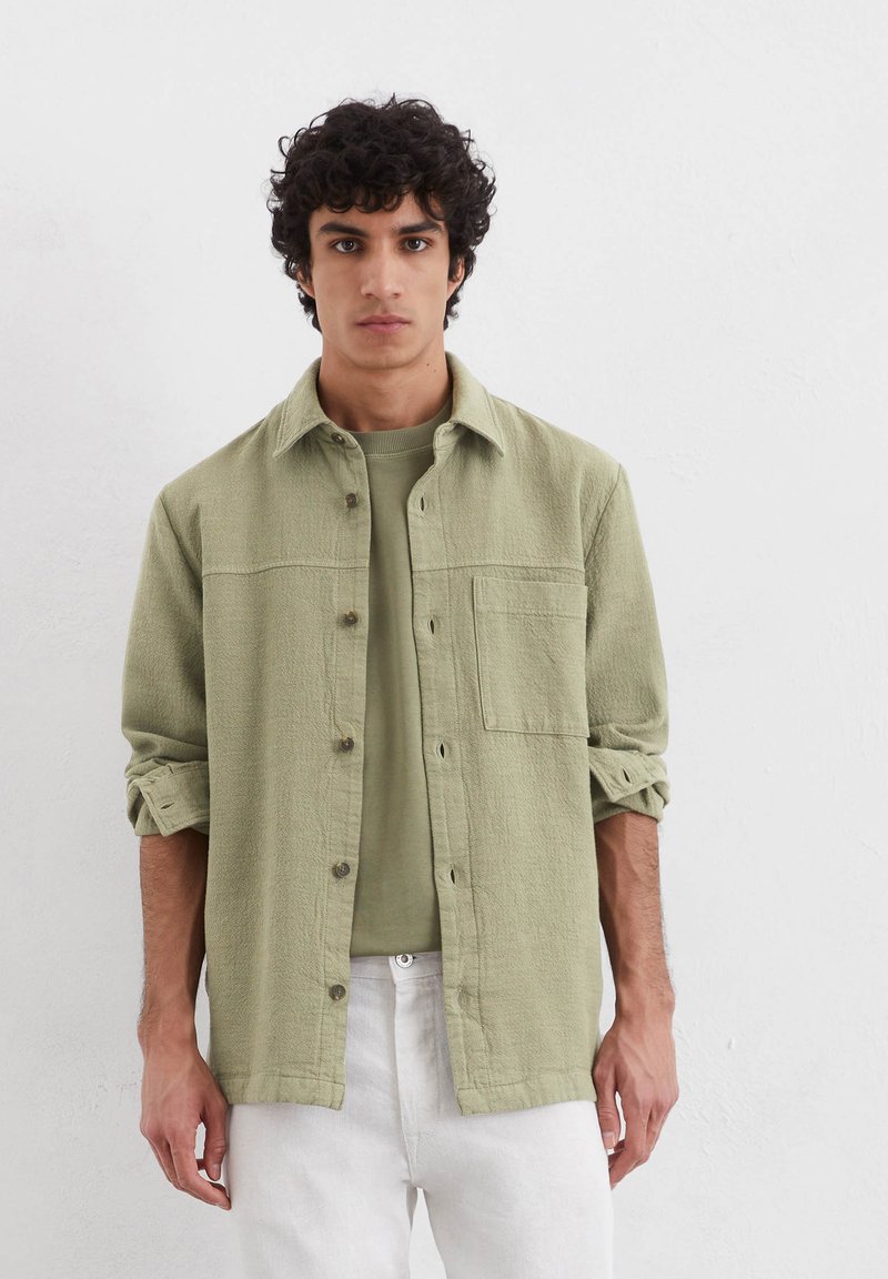 Marc O'Polo WITH ONE CHEST AND SIDE SEAM POCKETS STRAIGHT - Lichte jas - mult oak ash
