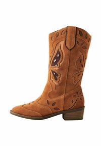 Next REGULAR FIT - Cowboy- / Bikerboots - tan brown suede