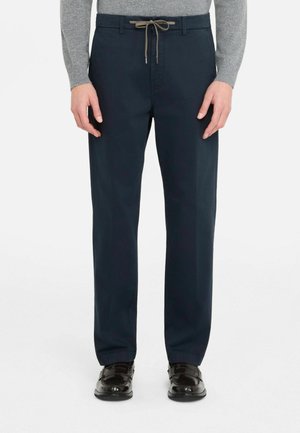 WITH DRAWSTRING - Pantalon classique - blue