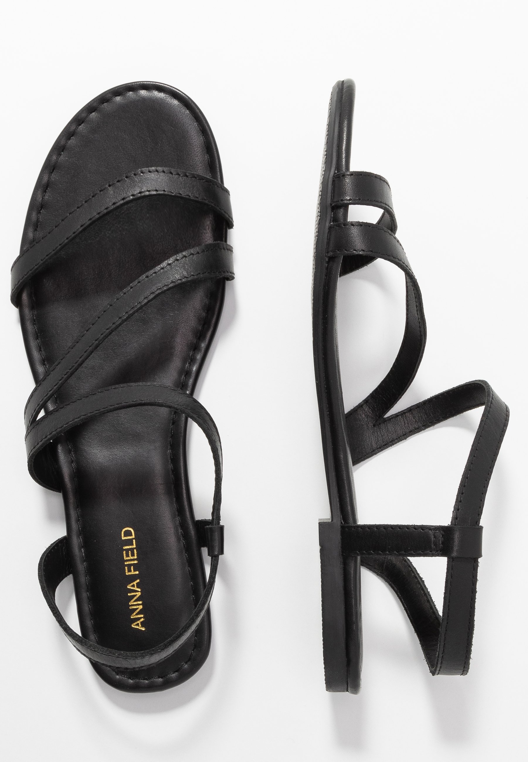 anna sandals black