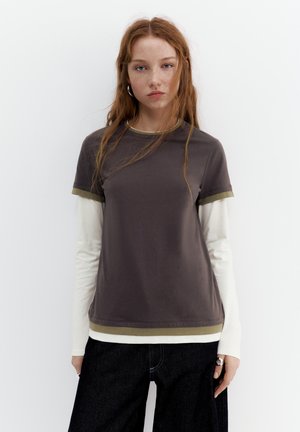 T-SHIRT - Top s dlhým rukávom - dark grey