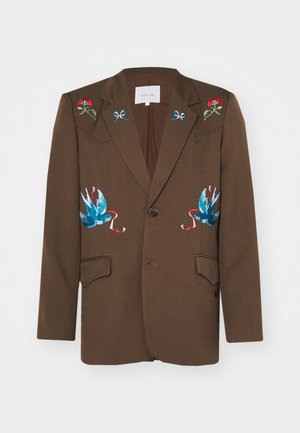 Sister Jane LILIAN EMBROIDERED UNISEX - Blejzer - brown