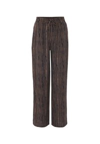 OPUS WIDE LEG  MANILO STRIPE - Broek - coal blue