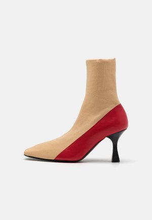 RUCH - High heeled ankle boots - blush/burgundy