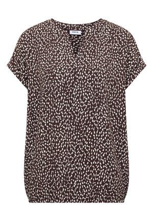 Cecil, DROPPED SHOULDER BLUSE MIT PRINT - Blouse - brown cacao