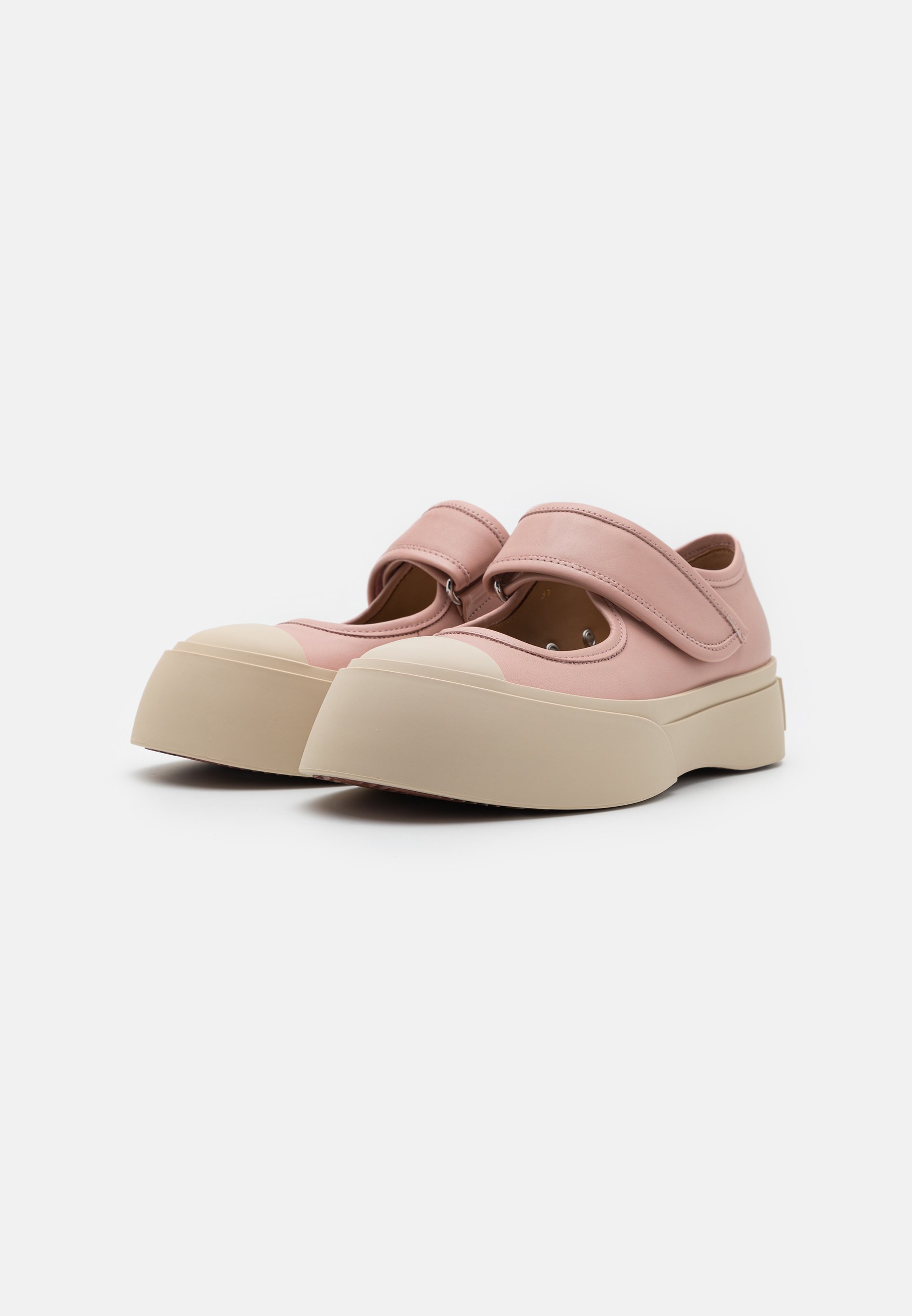 Marni MARY JANE - Ankle strap ballet pumps - antique rose