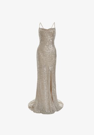 True Decadence Ballkleid - silver sequin