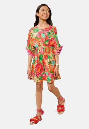 REGULAR FIT - CRINKLE TEXTURE KAFTAN - Denné šaty - pink multi floral
