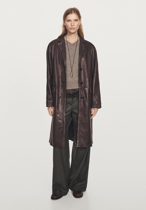 LONG - Manteau classique - dark brown