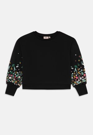 KOGBROOKE O NECK FLOWER - Sweatshirt - black