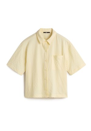 BEDFORD KNIT BUTTON UP - Chemisier - lemon icing