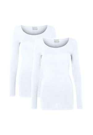 2-ER STÜCK - Langarmshirt - weiß