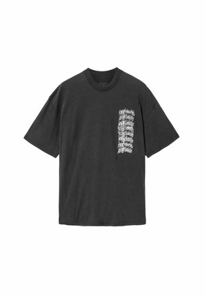 AllSaints, REPEAT SS CREW . - T-Shirt print - washed black