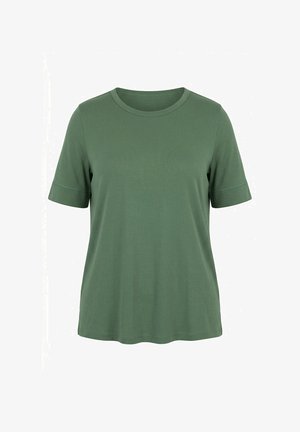 Ulla Popken, T-Shirt basic - khaki