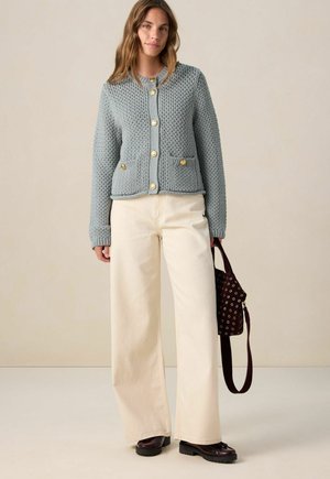 HIGH WAIST - Jean droit - weiß