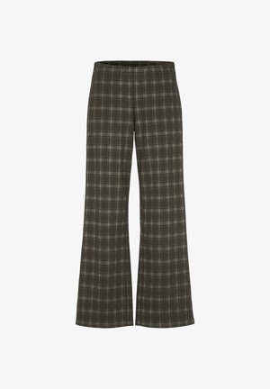 Cellbes of Sweden, JERSEY PANTS WITH STRAIGHT LEGS - Bukser - brown checked