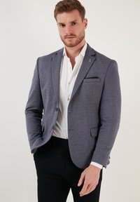 Buratti - SLIM FIT - Blazer jacket - light navy blue Thumbnail Image 1