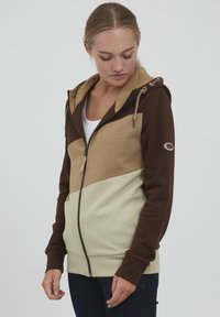 Oxmo - OXAGGI - SWEATJACKE - Zip-up sweatshirt - chicory coffee Thumbnail Image 1