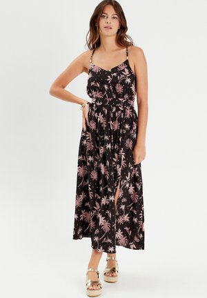 AUSGESTELLTES MIT TRÄGERN - Maxi dress - noir