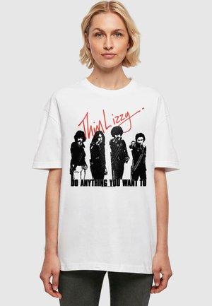 Merchcode IN LIZZY - DO ANYTHING BOYFRIEND  - T-shirts med print - white