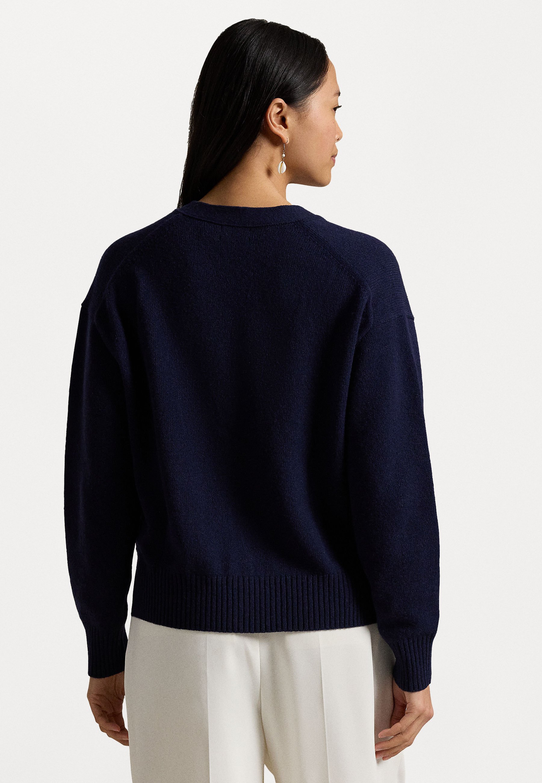 売れ筋商品|||ラルフローレン ニット&セーター レディース アウター WOOL-BLEND V-NECK CARDIGAN - Cardigan - hunter navy Polo Ralph Lauren COTTON V-NECK CARDIGAN - Cardigan - hunter