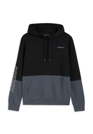 BLOCK CON - Felpa con cappuccio - black