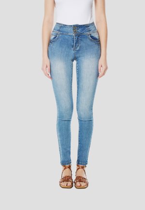 CORSET-PUSHUP - Vaqueros slim fit - azul med   medium blue