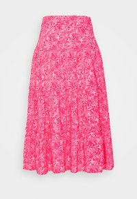 Jupe Femme Marks And Spencer - Motif Fleuri Patchwork Gris Foncé - Taille 12 - Laine Mélangée - Occasion Très Bon État