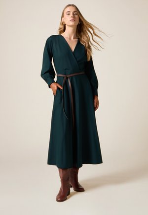 FLARE CON CINTURA - Jurk - verde