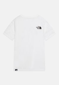 The North Face EASY TEE UNISEX - Triko s potiskem - white/asphalt grey