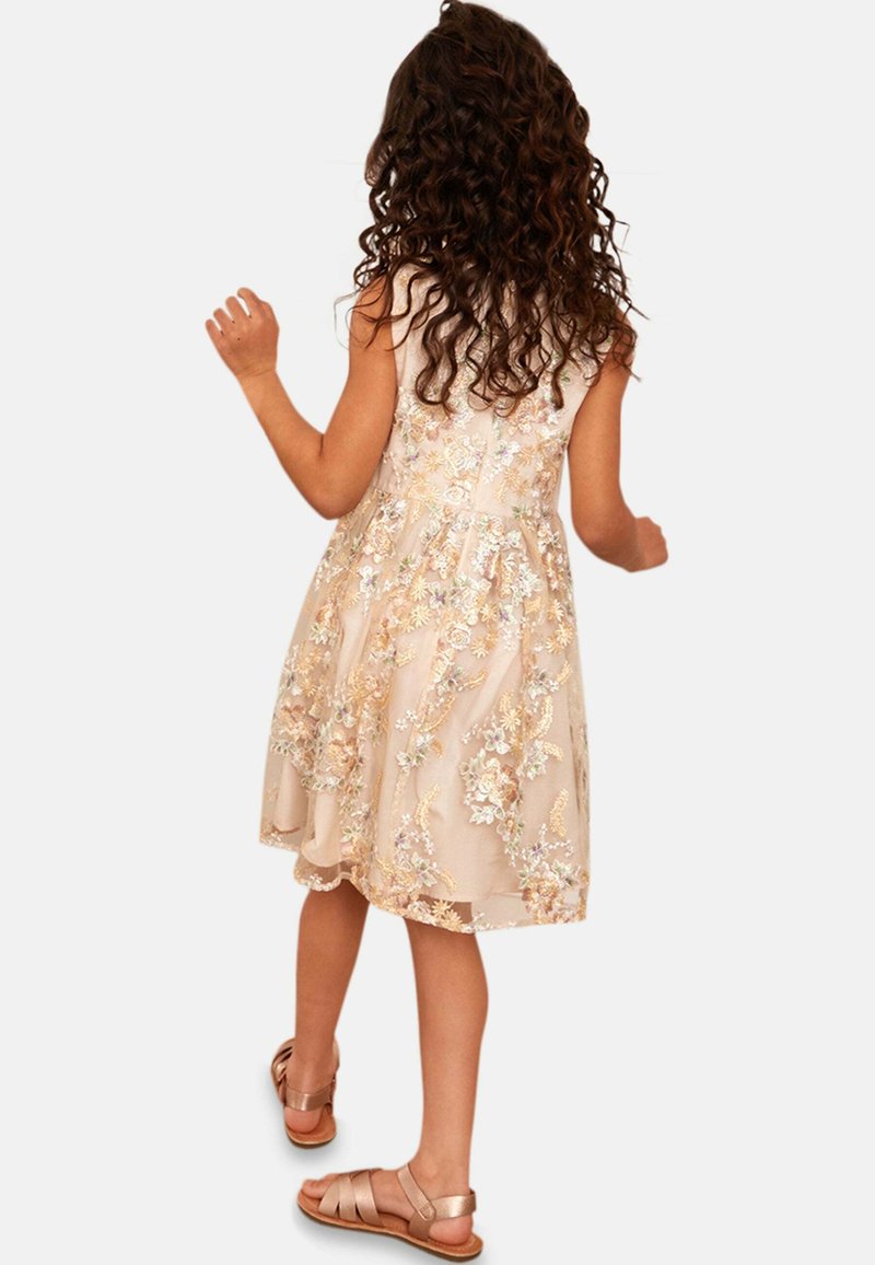 Kinder Freizeitkleider | Chi Chi Girls YOUNGER Cocktailkleid/festliches Kleid beige/yellow/beige - QX42481 Kinder Freizeitkleider | Chi Chi Girls YOUNGER Cocktailkleid/festliches Kleid beige/yellow/beige - QX42481