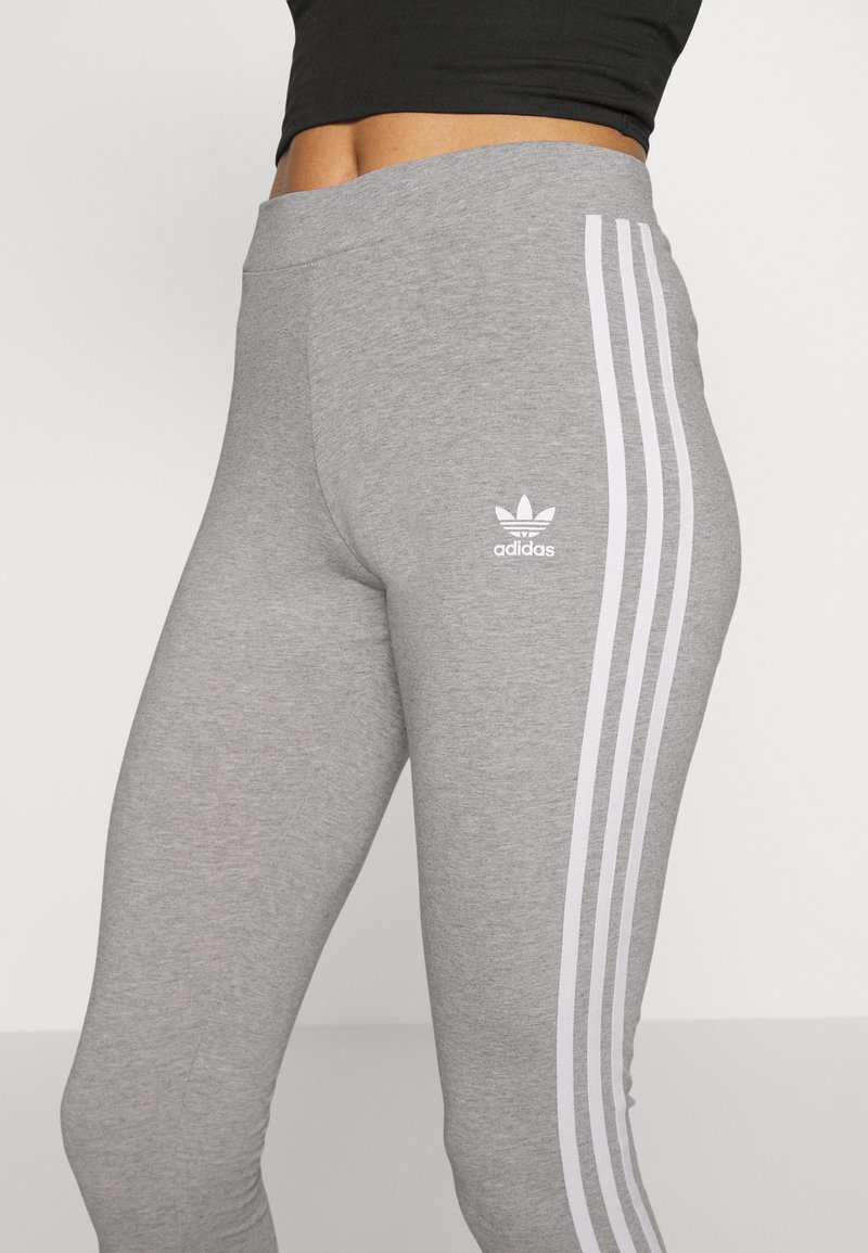 adidas Originals 3 STRIPES TIGHT - Leggings - medium grey heather/gris