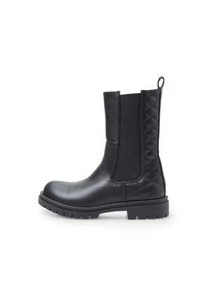 Platform ankle boots - nero opaco