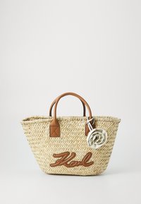 SIGNATURE BASKET - Ručna torba - natural/tan
