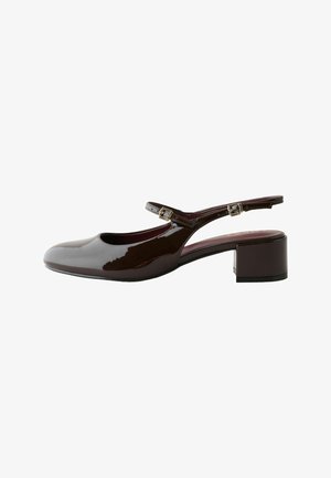 Next, FOREVER COMFORT® ROUND TOE SLINGBACK MARY JANE HEELS - Pumps - new berry red