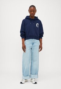 GAP Petite ABBREV HOOD - Mikina - navy