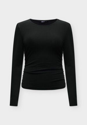 ONLY, ONLMIRA LIFE RUCHING - Camiseta de manga larga - black