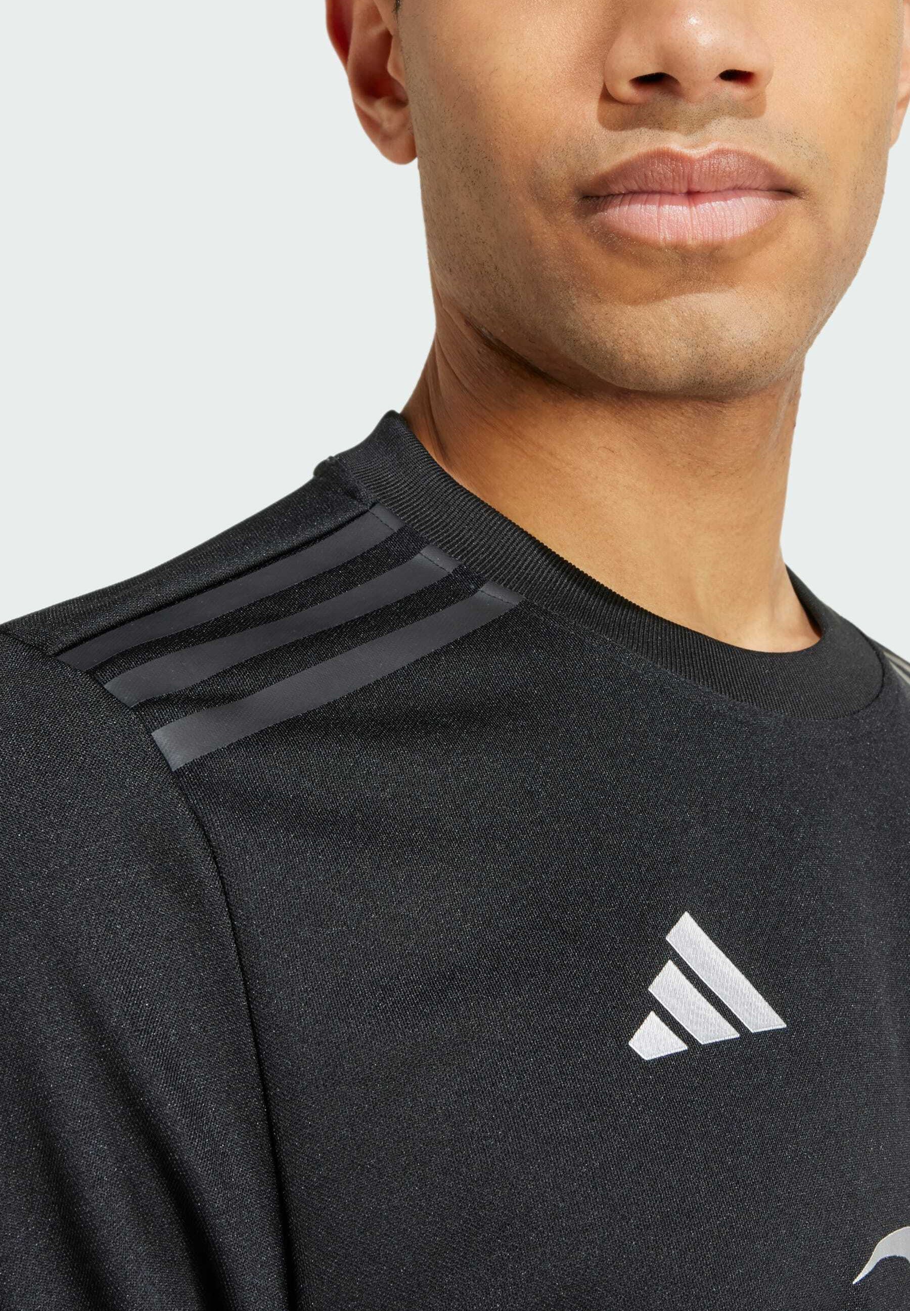 adidas all black rugby shirt