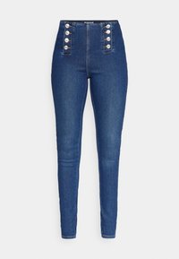 ONLDAISY BUTTON - Skinny džíny - dark blue denim