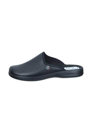 Pantolette flach - schwarz