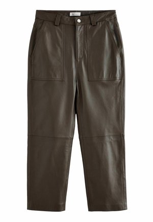 REGULAR FIT - Skinnbyxor - berry red