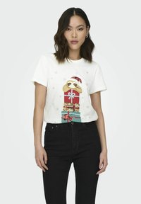 ONLY Camiseta estampada - cloud dancer