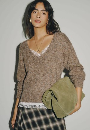 Next, LACE VEST LAYER JUMPER - Strickpullover - neutral neppy